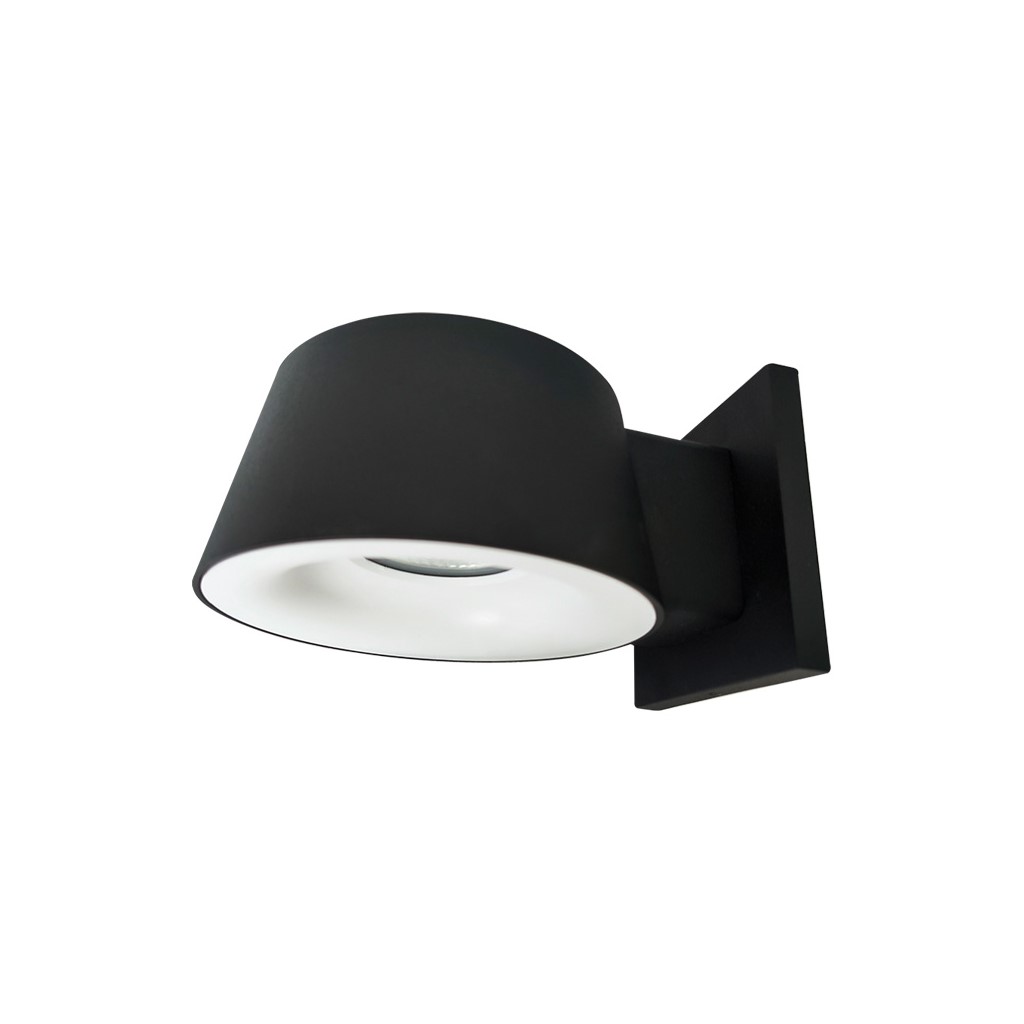 LUM INT SOB MURO LED 10W 100-240V 30K NEGRO VEGG