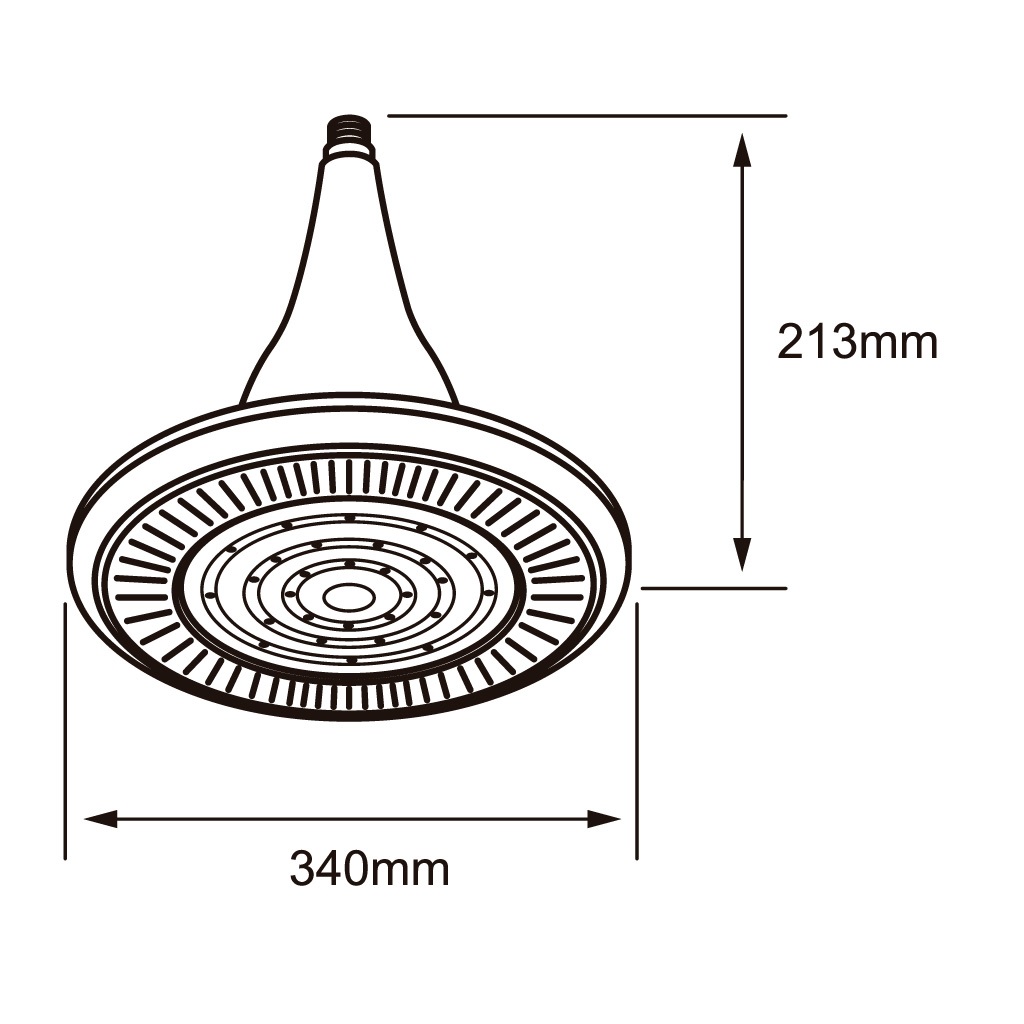 LUM SUSP/SOB LED E40 120W 100-240V 65K NGO POTENCA II