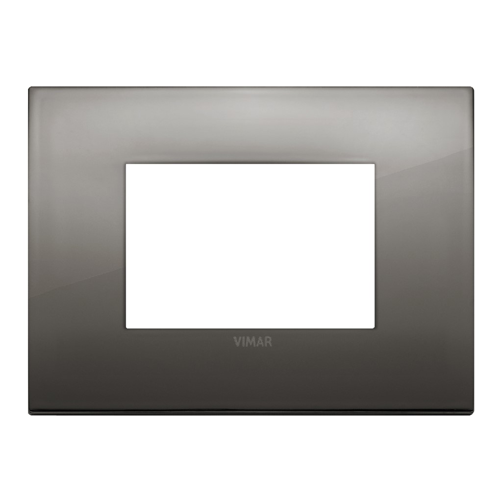 PLACA ARKE  CLASSIC 3MOD METAL CROMO NEGRO