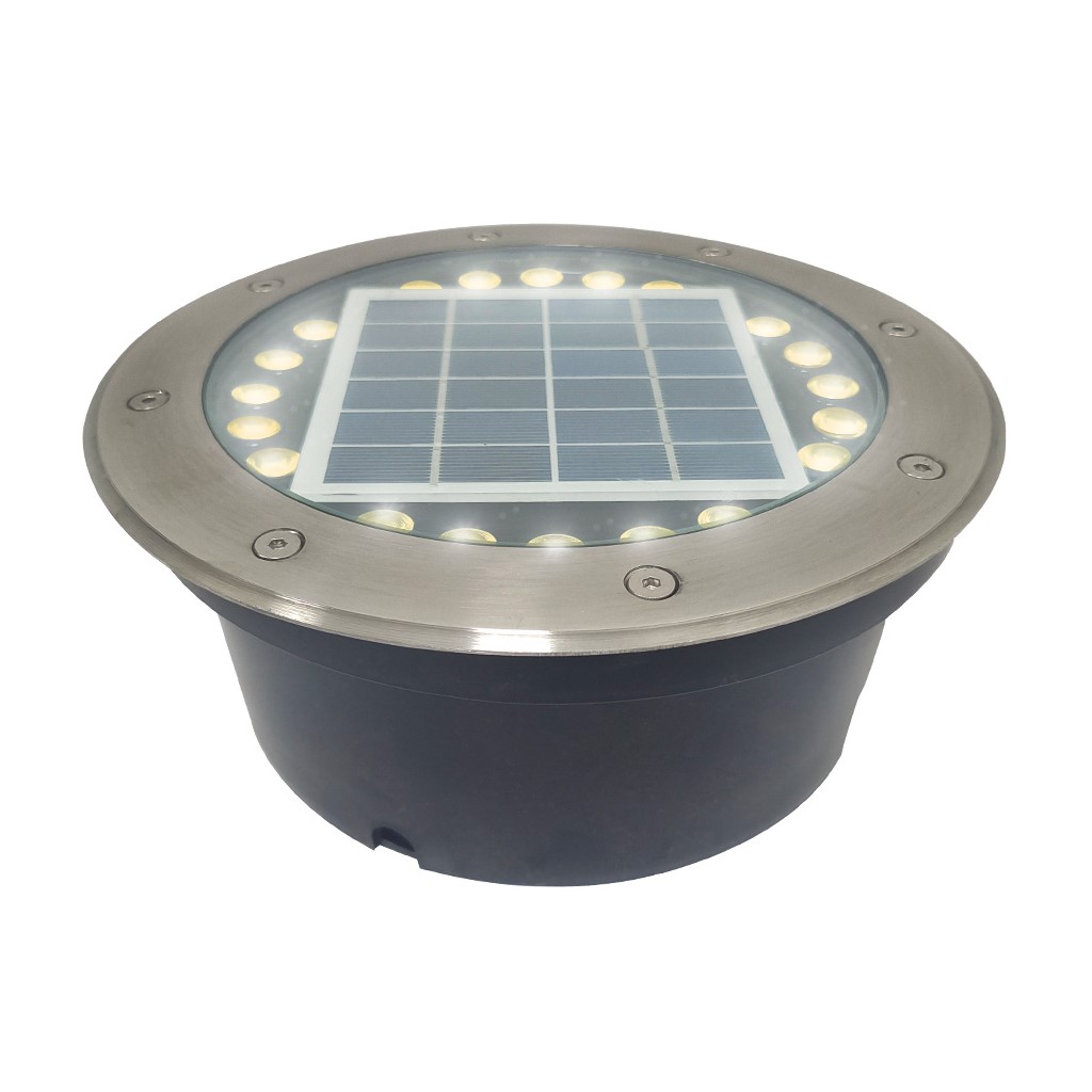 LUM EXT SOLAR LED 0.8W 3.7VCD 30K IP67 NGO SATIN HAMAL