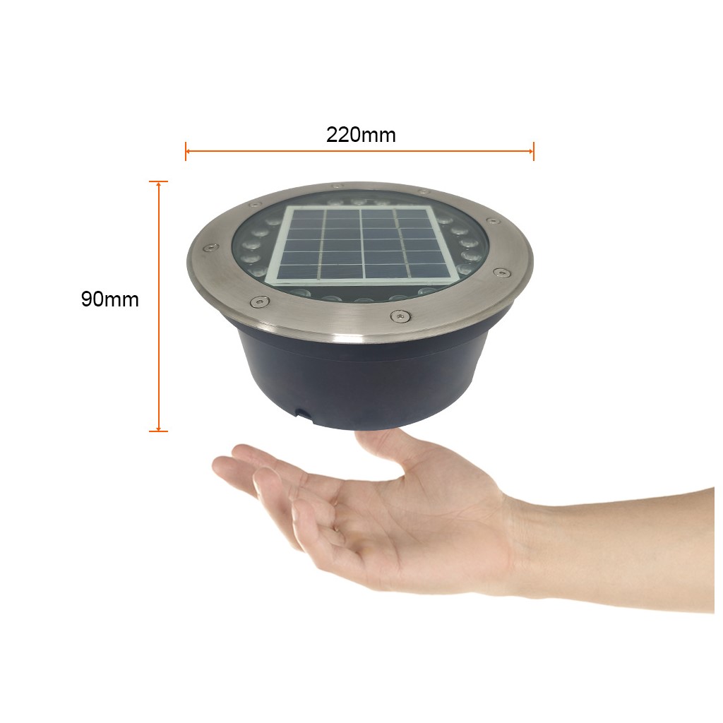 LUM EXT SOLAR LED 0.8W 3.7VCD 30K IP67 NGO SATIN HAMAL