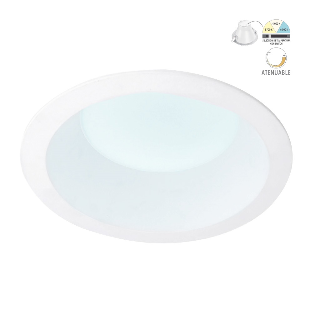 LUM EMP LED 20W 127V 30-65K TUNNEABLE BCO ATIK IV TECNOLITE