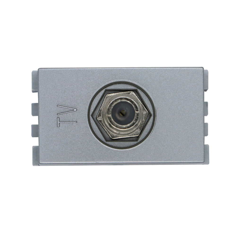 TOMA TV COAXIAL ALUMINIO SIMON