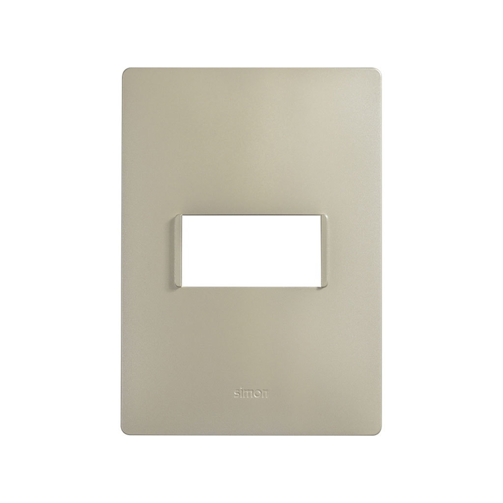 PLACA DE 1 MODULO BLANCO C/CHASIS BLANCO S26 SIMON