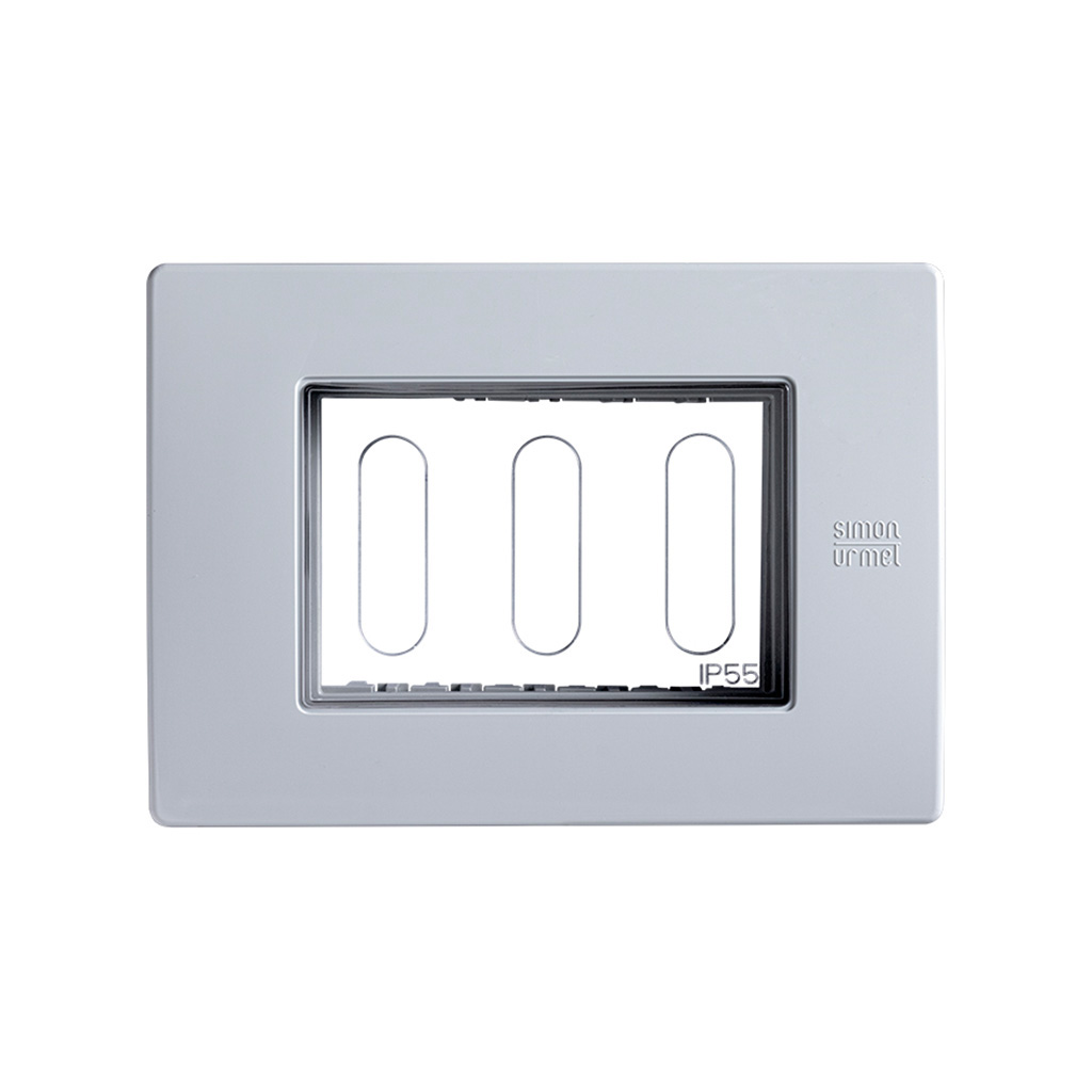 PLACA PARED IP55 GRIS S26 SIMON