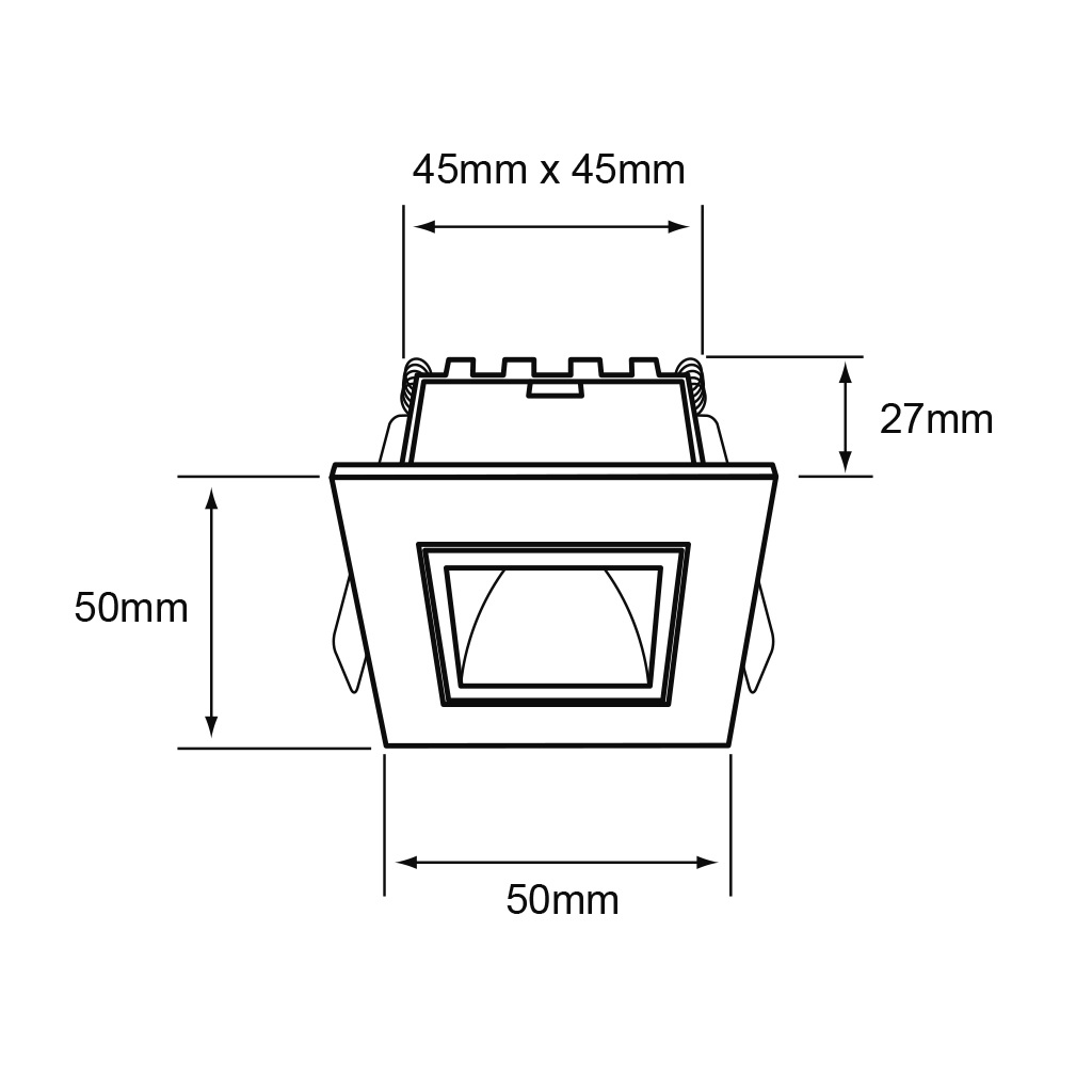 LUM INT EMP TECHO LED 3W 120-240V 27-65 BCO LUCIDA I SMART