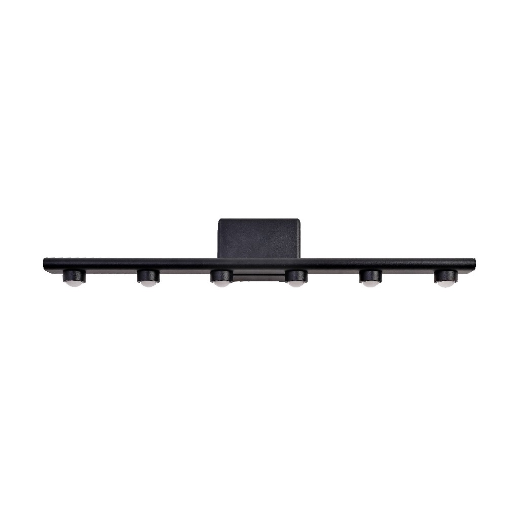 LUM EXT MURO LED 6W 100-240V 30K NEGRO CRUCIS