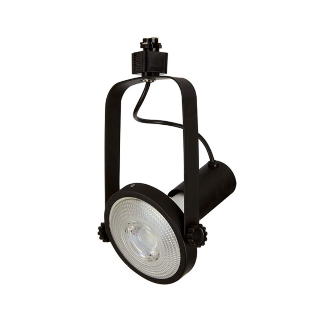 LUM INT SPOT RIEL E27 100-240V S/LAMP NEGRO BELLIZI