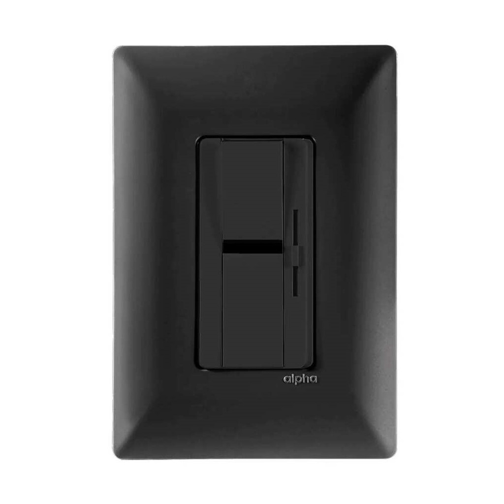 DIMMER DESLIZABLE LED ANTRACITA C/PLACA BLACK ALPHA