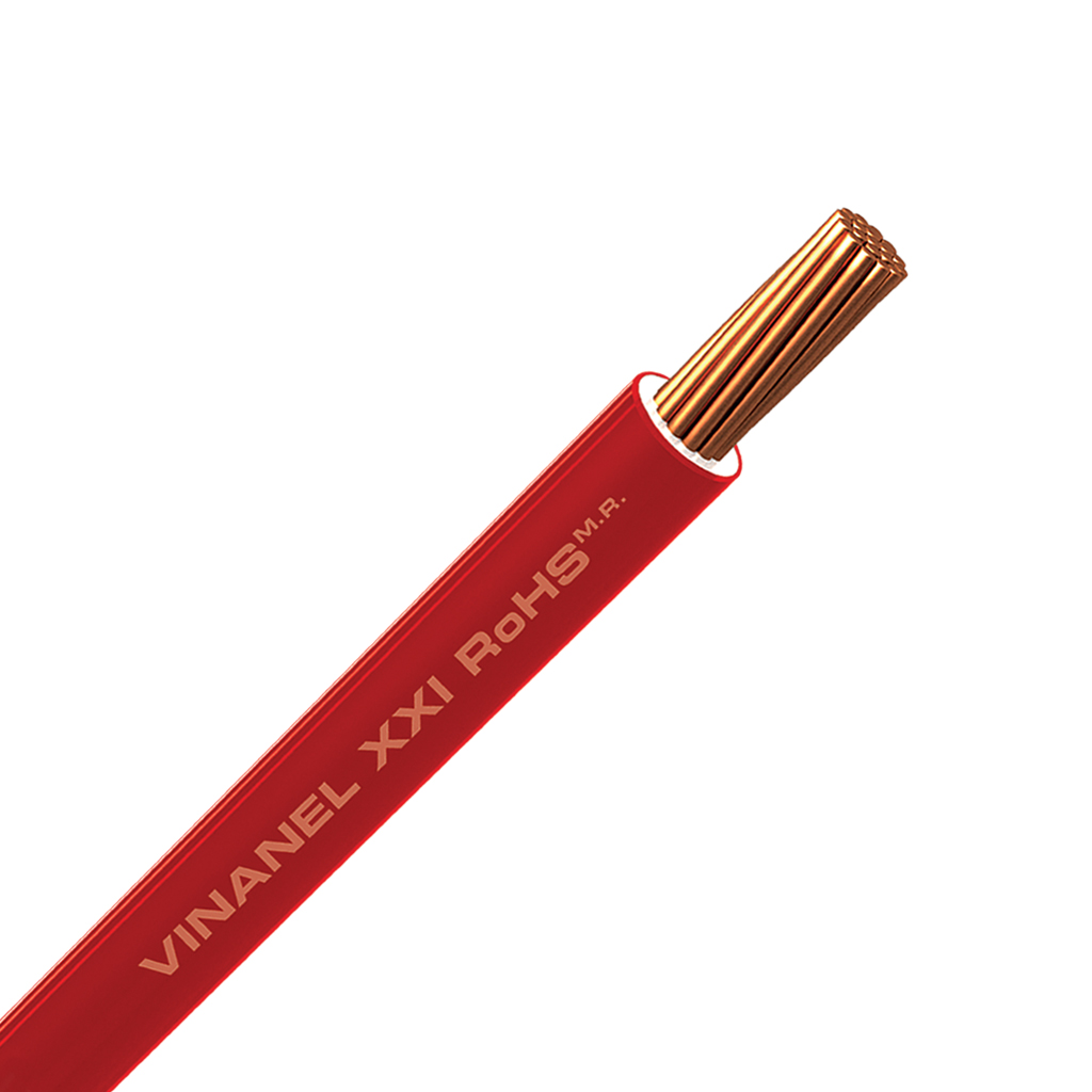 CABLE XXI THHW 10 AWG 90C CARR 500M ROJO VINANEL