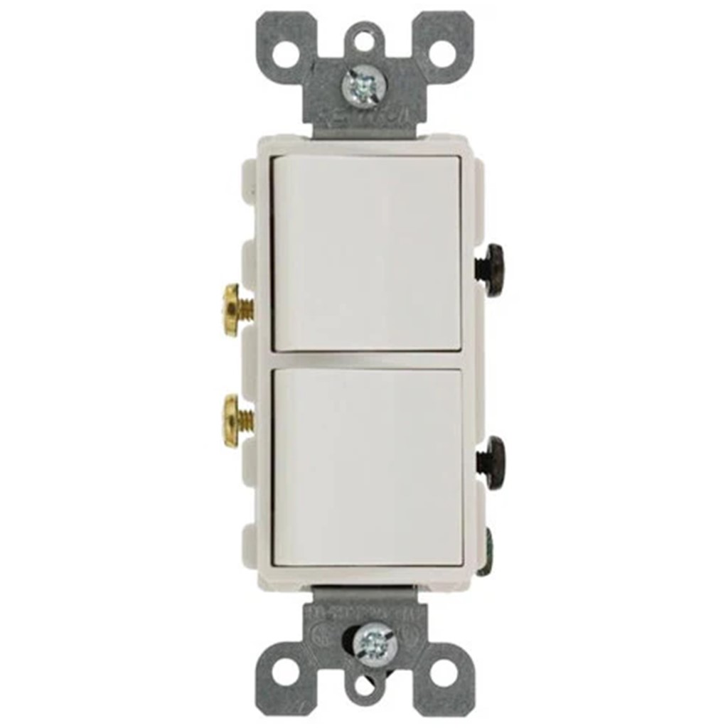 INTERRUPTOR DPLX DE BALANCIN SENCILLOS 20A-120V/277V BLANCO