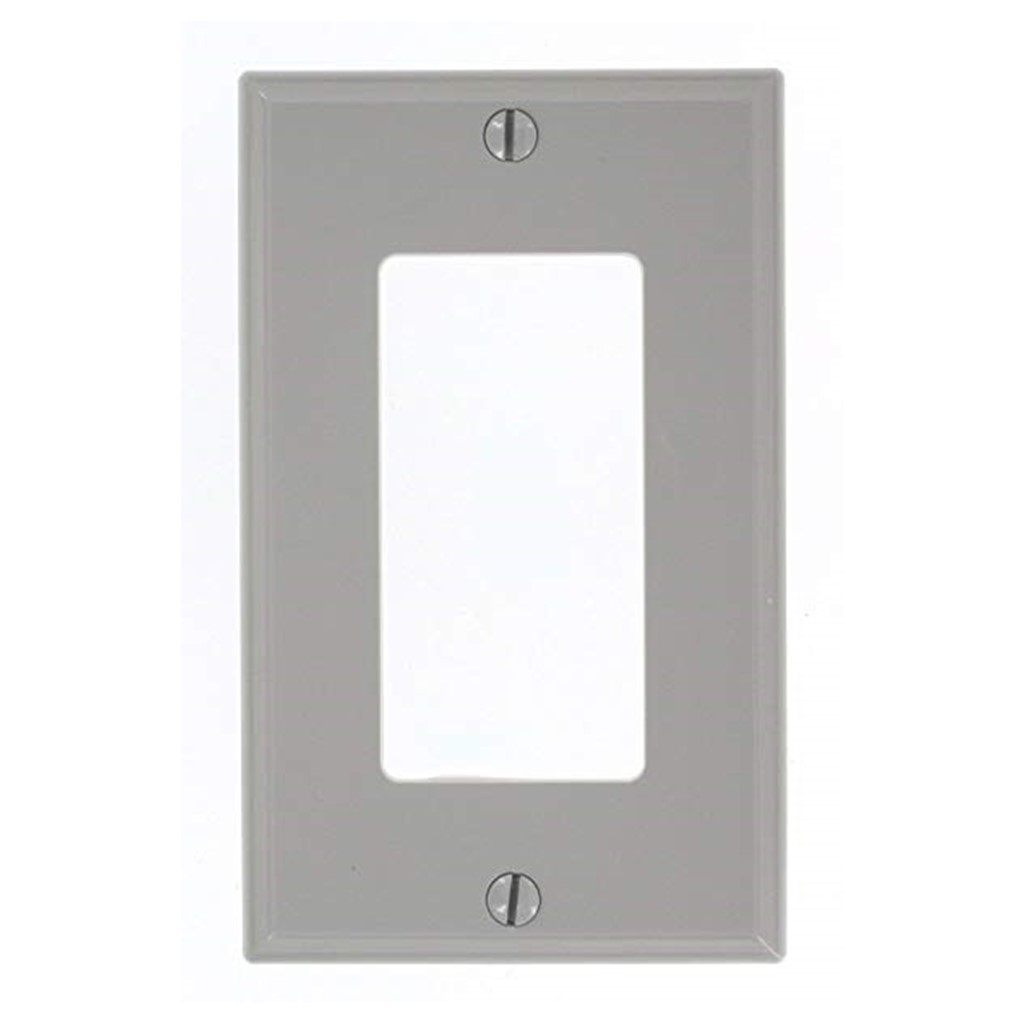 PLACA 1M GRIS S/CHASIS C/TORNILLOS TERMOESTABLE