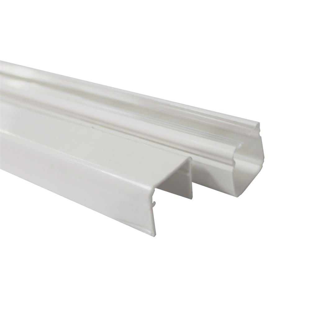 CANALETA DE PVC C/TAPA DE 20X20X2000MM 1 VIA BLANCO