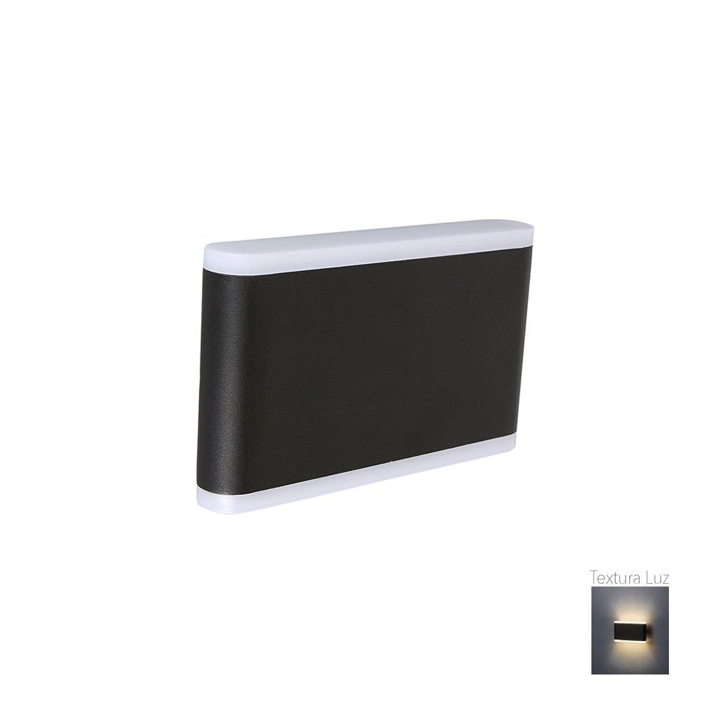 LUM EXT/SOB MURO LED 12W 100-240V 30K NGO ACANTHUS TECNO