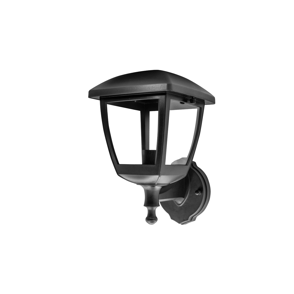 LUM SOB MURO P/E27 100-240V NEGRO IP44