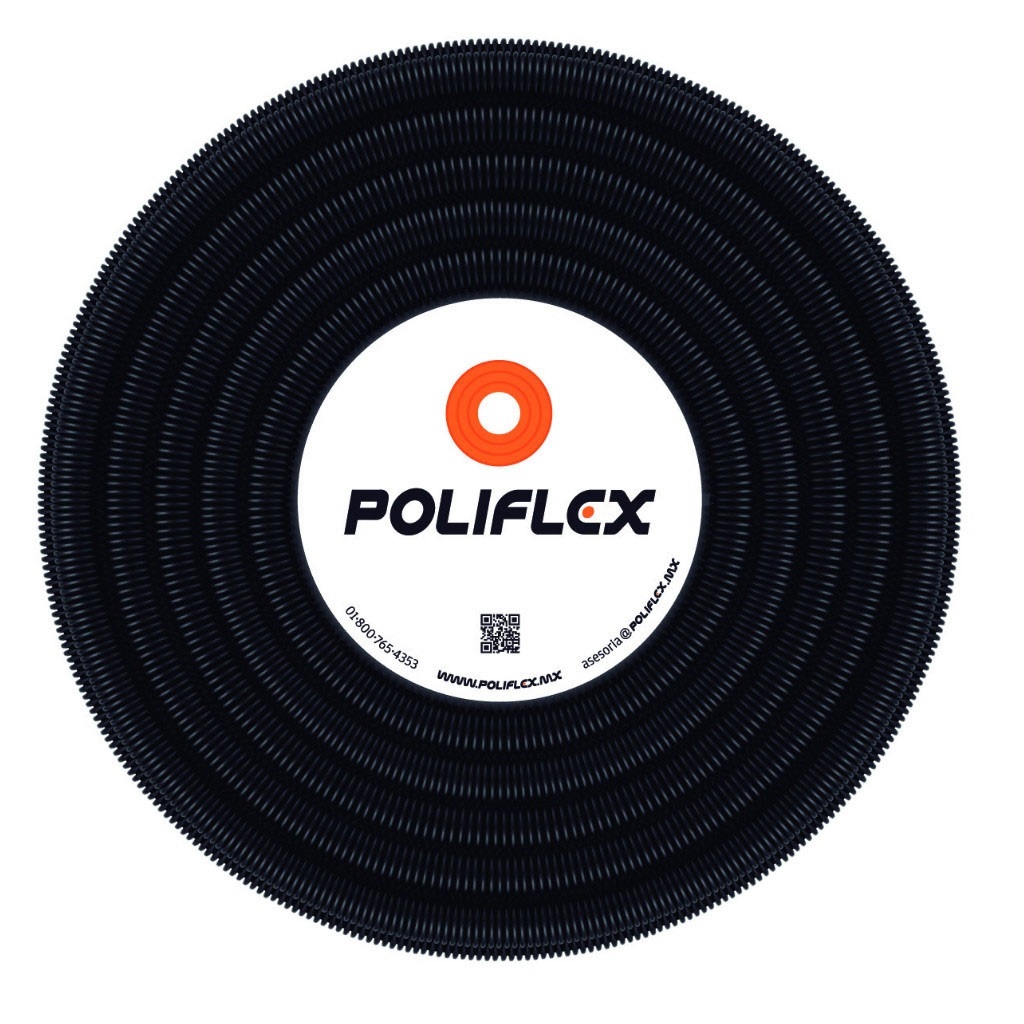 Poliflex CAFE S/GUIA rollo 100mt   1/2"  P/CONCRETO ARMADO