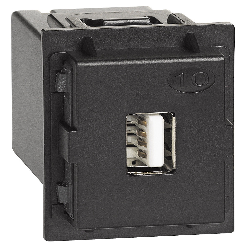CARGADOR USB TIPO A 1100 MA 110-230V 1MOD S/CUBRETECLA