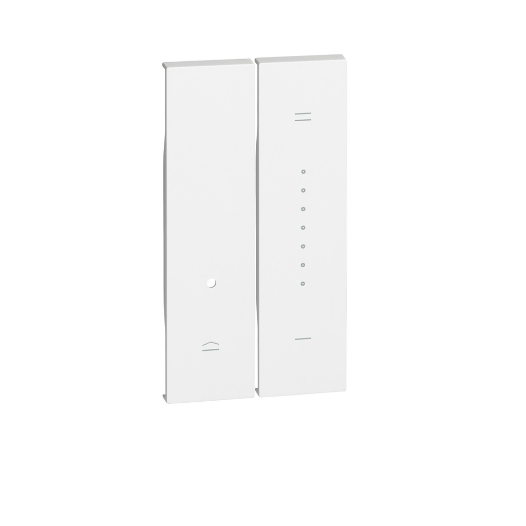 CUBRETECLA P/DIMMER 2MOD (2 PZS DE 1MOD) BCO