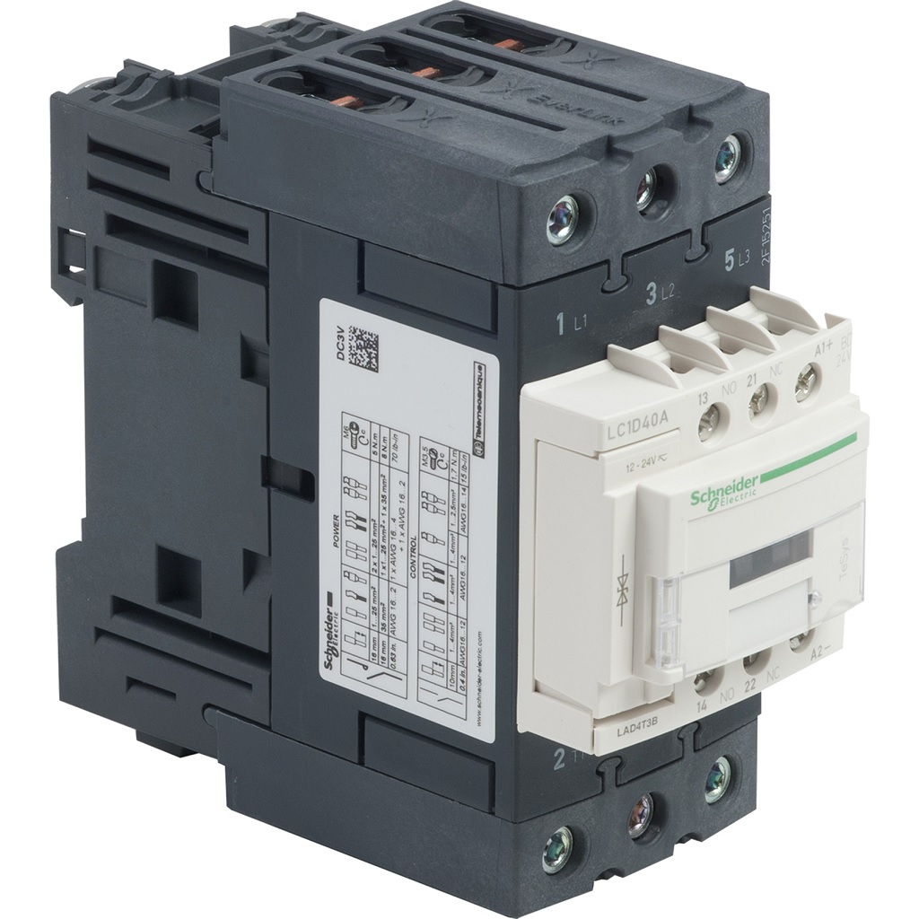 CONTACTOR MAGNETICO 3P  40A 1NA-1NC 24V