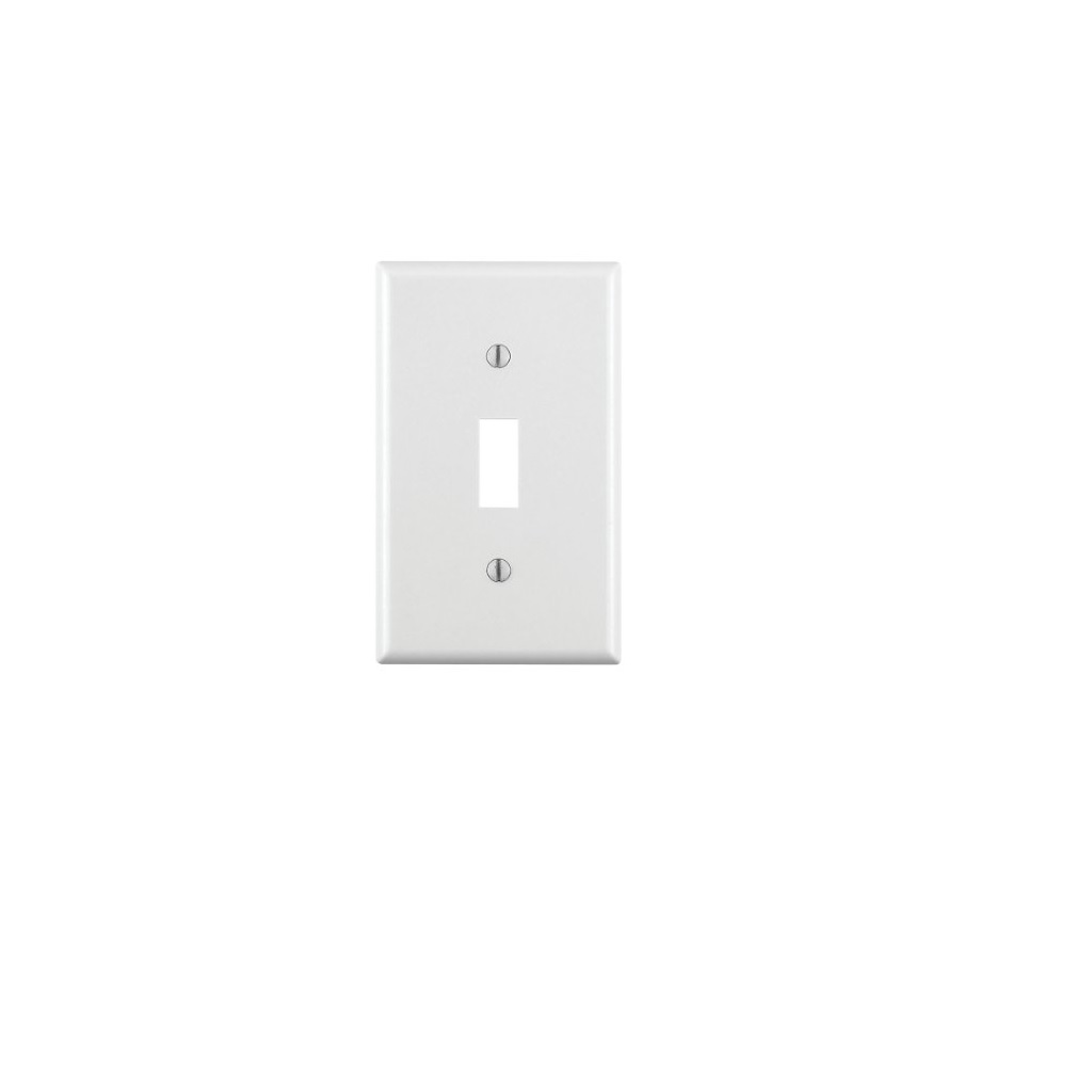 PLACA APAGADOR TOGGLE 1 UNIDAD BLANCO