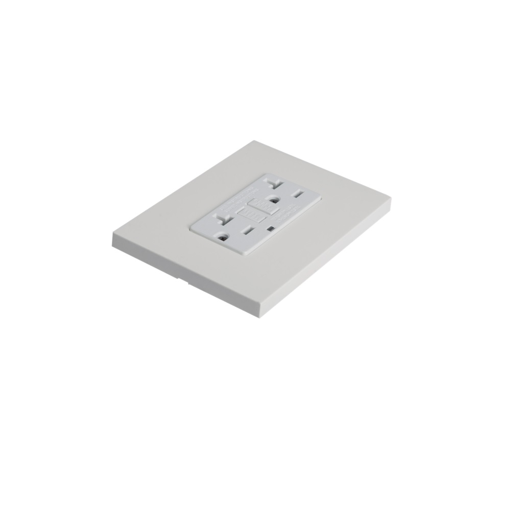 CONTACTO DUPLEX GFCI 20A-125V BLANCO C/PLACA FALLA A TIERRA