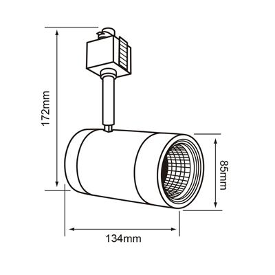 LUM INT SOB RIEL LED 14W 120-240V 27-65K NGO HALLEY I SMART