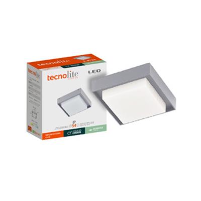 LUM INT/EXT PLAF LED 15W 127V 30K IP54 GRIS OKAB I TECNO