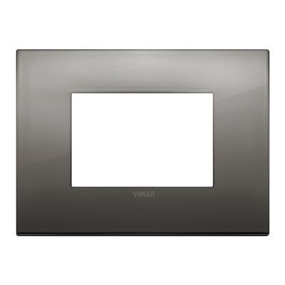 PLACA ARKE  CLASSIC 3MOD METAL CROMO NEGRO