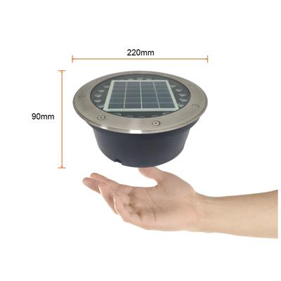 LUM EXT SOLAR LED 0.8W 3.7VCD 30K IP67 NGO SATIN HAMAL