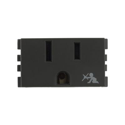 TOMA DE CORRIENTE 2P+T C/SEGURIDAD 15A 127V ALUMINI S25 PLUS