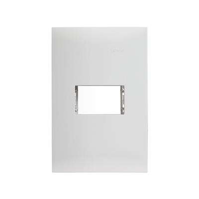 PLACA DE 1 MODULO C/CHASIS BLANCO S25 PLUS SIMON