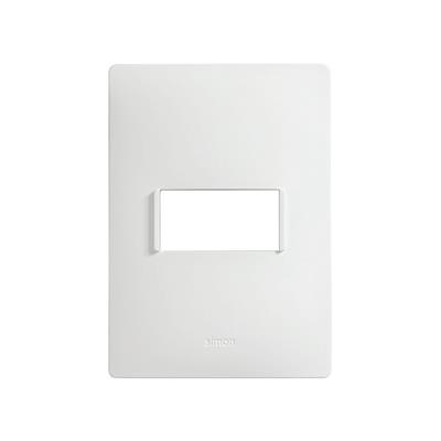 PLACA DE 1 MODULO BLANCO C/CHASIS BLANCO S26 SIMON