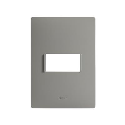 PLACA DE 1 MODULO GRIS PLOMO S26 SIMON