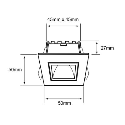 LUM INT EMP TECHO LED 3W 120-240V 27-65 BCO LUCIDA I SMART