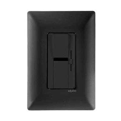 DIMMER DESLIZABLE LED ANTRACITA C/PLACA BLACK ALPHA