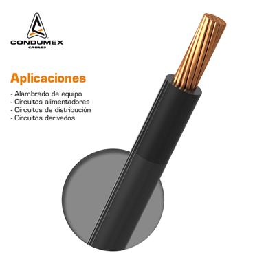 CABLE THWN 10AWG CAJA 100M NEGRO NYLON VINANEL