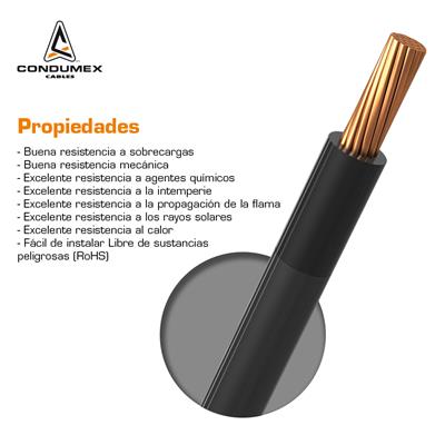 CABLE THWN 10AWG CAJA 100M NEGRO NYLON VINANEL