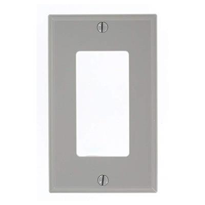 PLACA 1M GRIS S/CHASIS C/TORNILLOS TERMOESTABLE