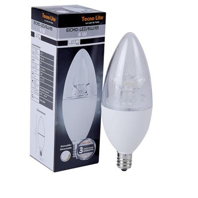 LAMP LED 6W 65K E12 100-127V DIM