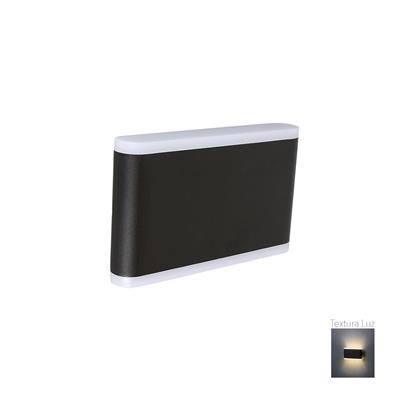 LUM EXT/SOB MURO LED 12W 100-240V 30K NGO ACANTHUS TECNO