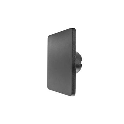 LUM SOB MURO LED 6W 100-240V LUZ IND POST 3000K NEGRO