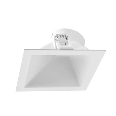 DIFUSOR CUADRADO BAFLE LATERAL POLICARB BLANCO MODULO LED 8W