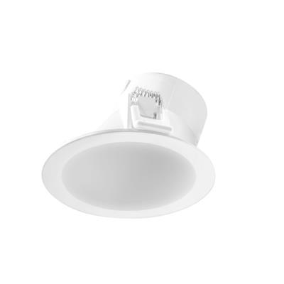 DIFUSOR REDONDO BAFLE LATERAL POLICARB BLANCO MODULO LED 8W