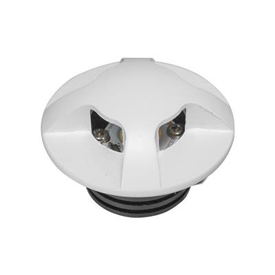 LUM EMP MURO LED 2.5W 85-265V 30K BLANCO 3 SALIDAS LUZ