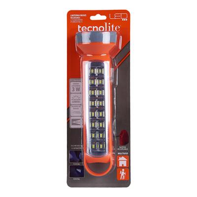 LAMP PORTATIL LED 3W 100-240V 65K RECARGABLE NARANJA