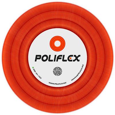 POLIFLEX NARANJA CAPA INTERNA LISA DE 11/2PG ROLLO 50M