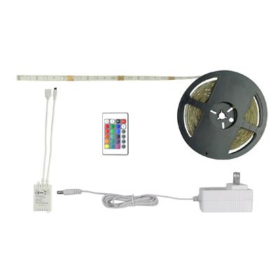 LAMP LED TIRA 22W 12V RGB IP45 C/CONTROL/INFRA 5MT TECNOLITE