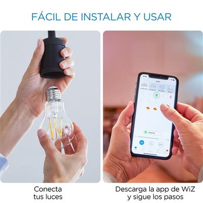 LAMP LED A19 E26/27 6W 120V 20K DIM VINTAGE WIFI WIZ