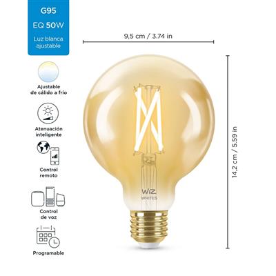 LAMP LED G45 E26/27 5W 120V 20K DIM VINTAGE WIFI WIZ