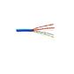 CABLE UTP CAT5E 24 AWG 4 PRS COLOR AZUL BOBINA 305M